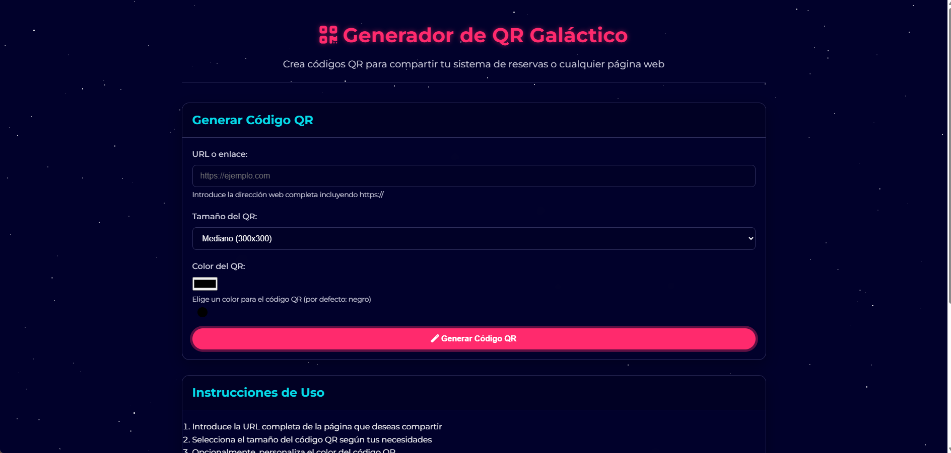 Generador de Códigos QR